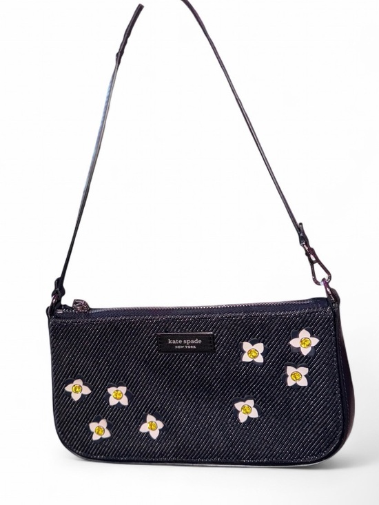 kate spade Handbags - Kate spade Sam Icon Floral Embellished
Denim Mini Pochette